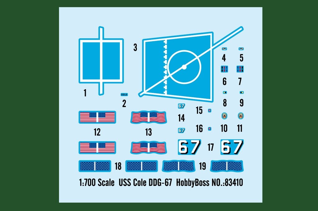 Hobby Boss 83410 USS Cole DDG-67 1/700 – imagen 3