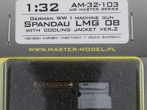 Master AM-32-103 German WWI Machine Gun Spandau LMG 09 with Cooling Jacket ver.2 1/32 – immagine 6