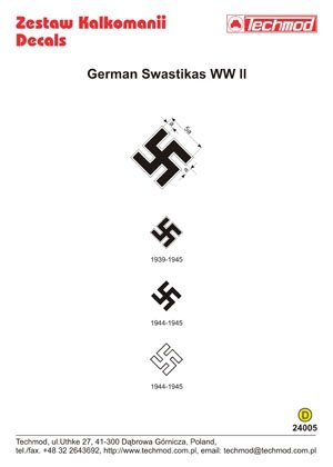 Techmod 24005 - German WWII Swastikas 1/24 – imagen 2