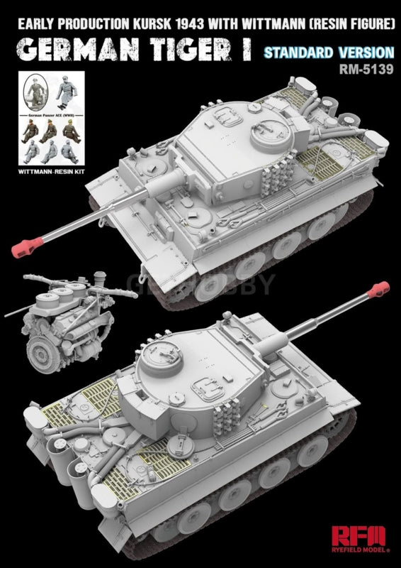 Rye Field Model 5139 Tiger I Early Production Wittmann Kursk 1943 Standart Version 1/35 – image 2