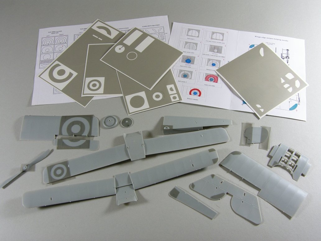 Ensemble de masques de peinture Copper State Models A32-01 pour Nieuport XVII français, échelle 1/32 – image 2