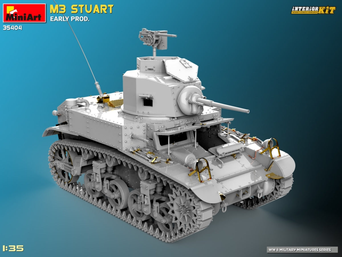 MiniArt 35404 M3 STUART EARLY PROD. INTERIOR KIT 1/35 – zdjęcie 3