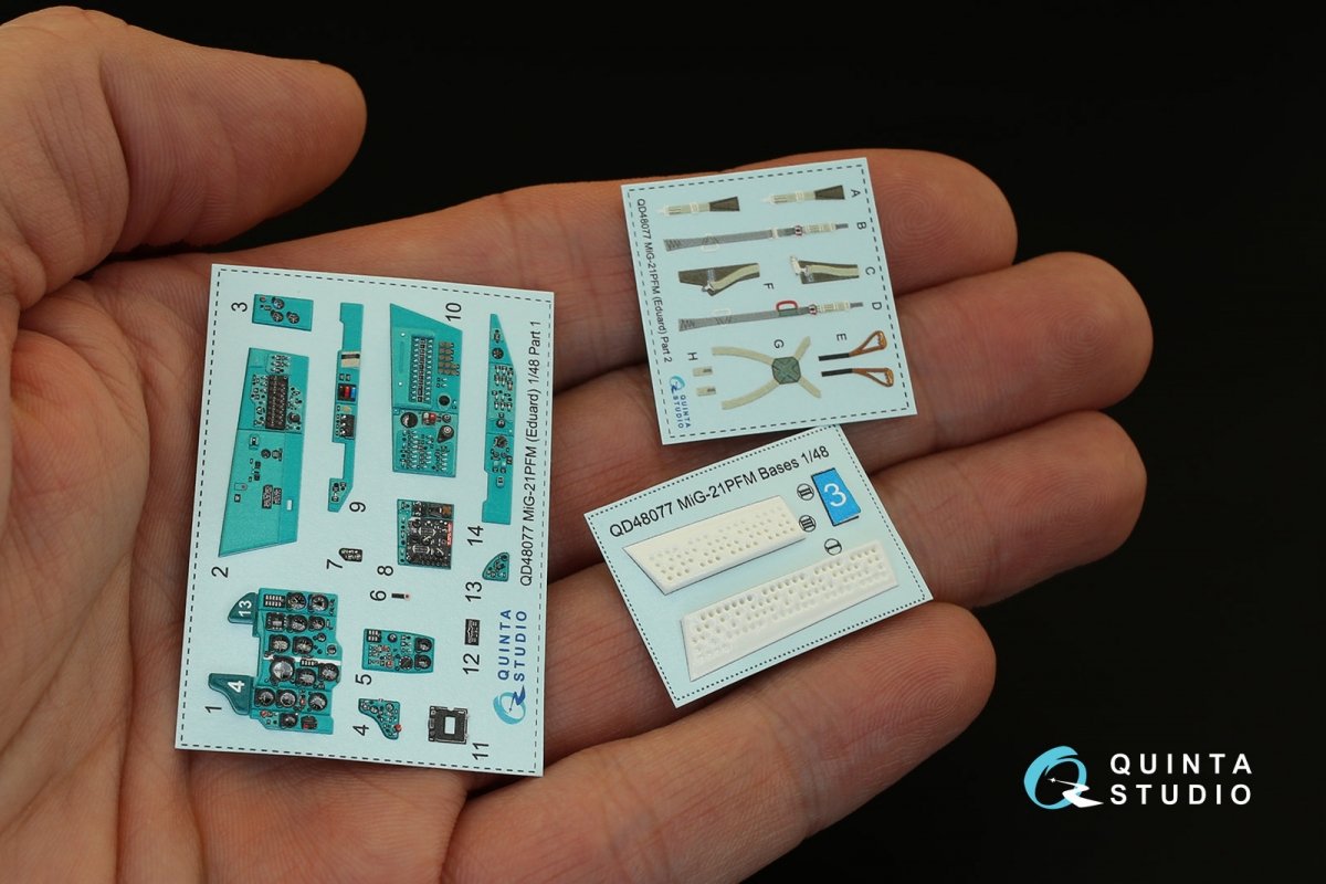 Quinta Studio QD48002 Yak-1 (early production) 3D-Printed &amp;amp; coloured Interior on decal paper (for all kits) 1/48 – zdjęcie 3