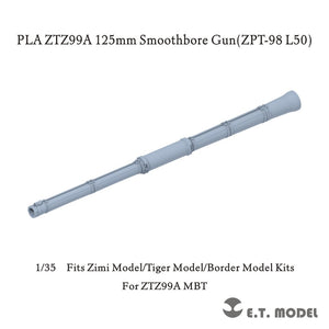 E.T. Model P35-365 PLA ZTZ99A 125mm Smoothbore Gun(ZPT-98 L50) (Universal) 1/35