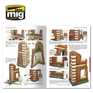 AMMO of Mig Jimenez 6135 HOW TO MAKE BUILDINGS. BASIC CONSTRUCTION AND PAINTING GUIDE (English) – immagine 5