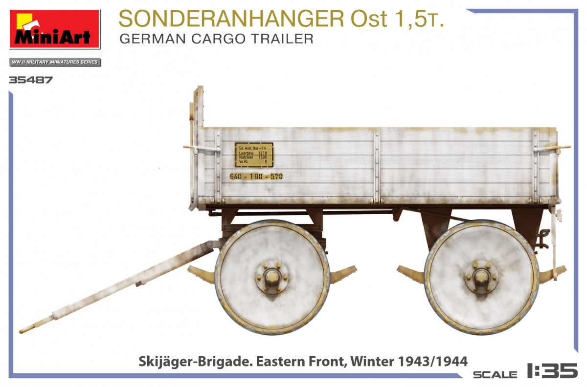 MiniArt 35487 Sonderanhanger 0st 1.5T. German Cargo Trailer 1/35 – image 5