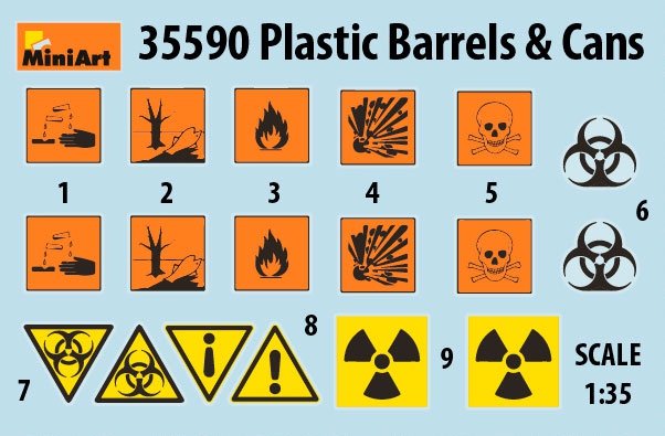 MiniArt 35590 Plastic Barrels &amp;amp; Cans 1/35 – imagen 5