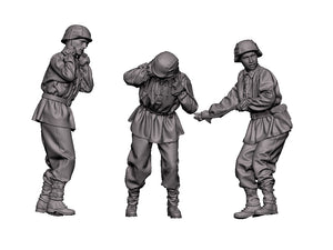 Glowel Miniatures 35061 Équipe d&amp;#39;obusier WSS (3 figurines, imprimées en 3D) 1/35