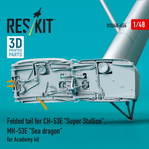 RESKIT RSU48-0454 Folded tail for CH-53E &amp;quot;Super Stallion&amp;quot;, MH-53E &amp;quot;Sea dragon&amp;quot; for Academy kit (3D printed) 1/48 – Bild 2