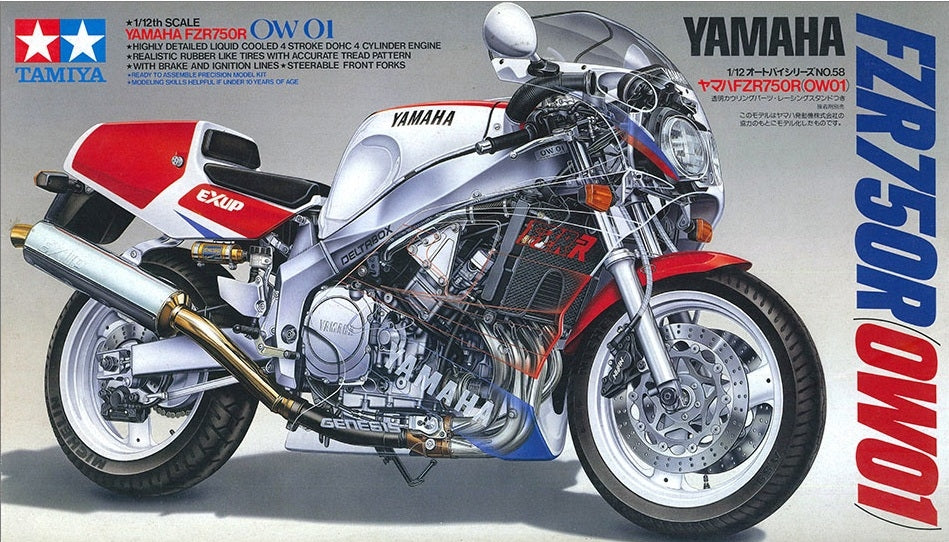 Tamiya 14058 Yamaha FZR750R (OW01) 1/12