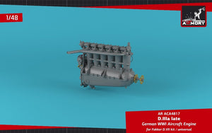 Armory Models ACA4817 German WWI Aircraft Engine mod. D.IIIa 1/48 – immagine 3