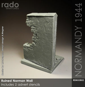 RADO Miniatures RDM35B02 Ruined Norman Wall 1/35 – Bild 3