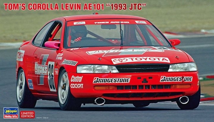 Hasegawa 20542 Tom's Corolla Levin AE101 "1993 JTC" 1/24