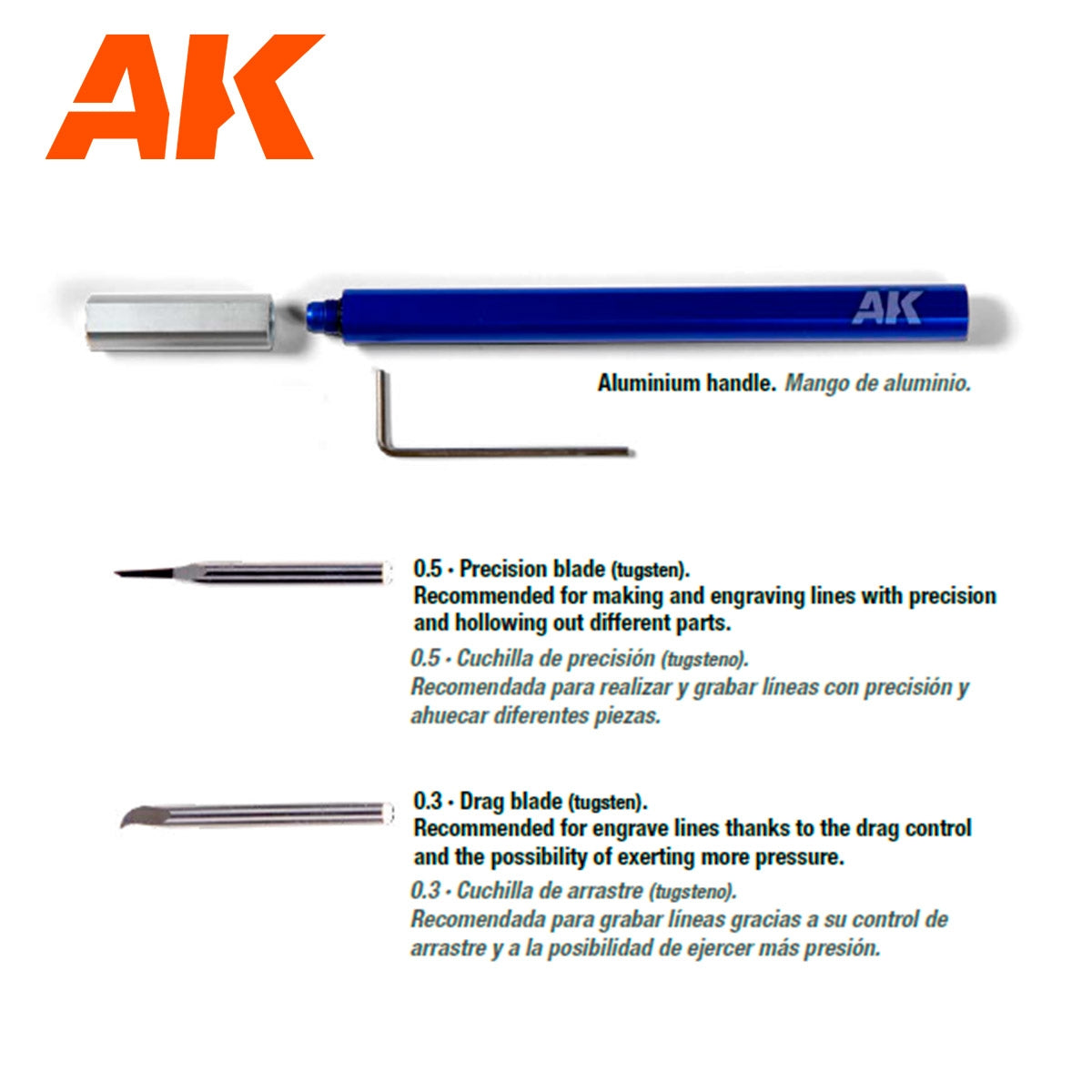 AK Interactive AK9321 TUNGSTEN STEEL ENGRAVING SCRIBER – Bild 3