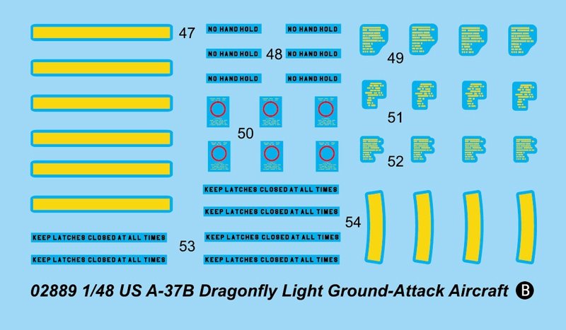 Trumpeter 02889 US A-37B Dragonfly Light Ground-Attack Aircraft 1/48 – image 5