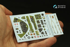 Quinta Studio QD32189 F6F-3E/N Hellcat 3D-Printed coloured Interior on decal paper (Trumpeter) 1/32 – immagine 3