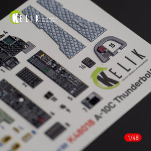 KELIK K48018 A-10C &amp;quot;Thunderbolt II&amp;quot; interior 3D decals for Italeri kit 1/48 – image 4