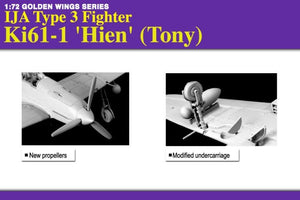 Dragon 5028 IJA Type 3 Fighter Ki61-1 &amp;#39;Hien&amp;#39; (Tony) 1/72 – imagen 2