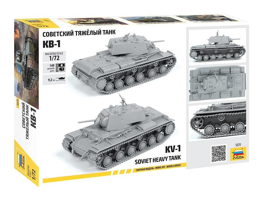 Zvezda 5070 KV-1 Char lourd soviétique Seconde Guerre mondiale 1/72 – image 3