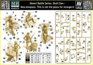 Master Box 35199 Desert Battle Series. Skull Clan - New Amazons. This is not the place for strangers! 1/35 – immagine 3
