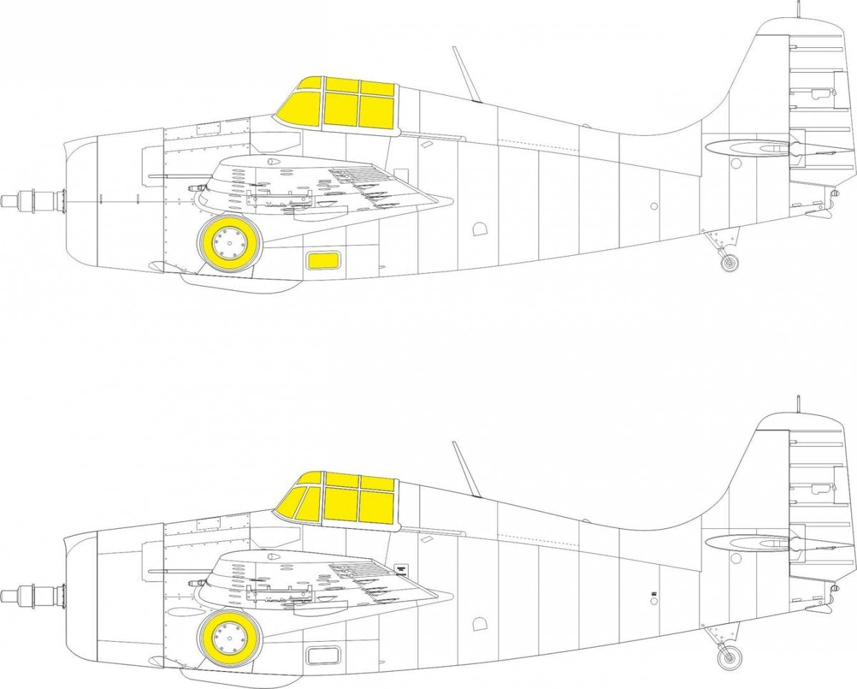 Eduard 644180 F4F-3 late LööKplus EDUARD 1/48 – immagine 2