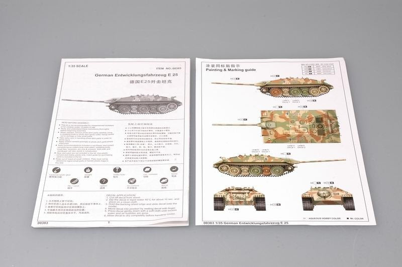 Trumpeter 00383 German Entwicklungsfahrzeug E25 1/35 – imagen 8