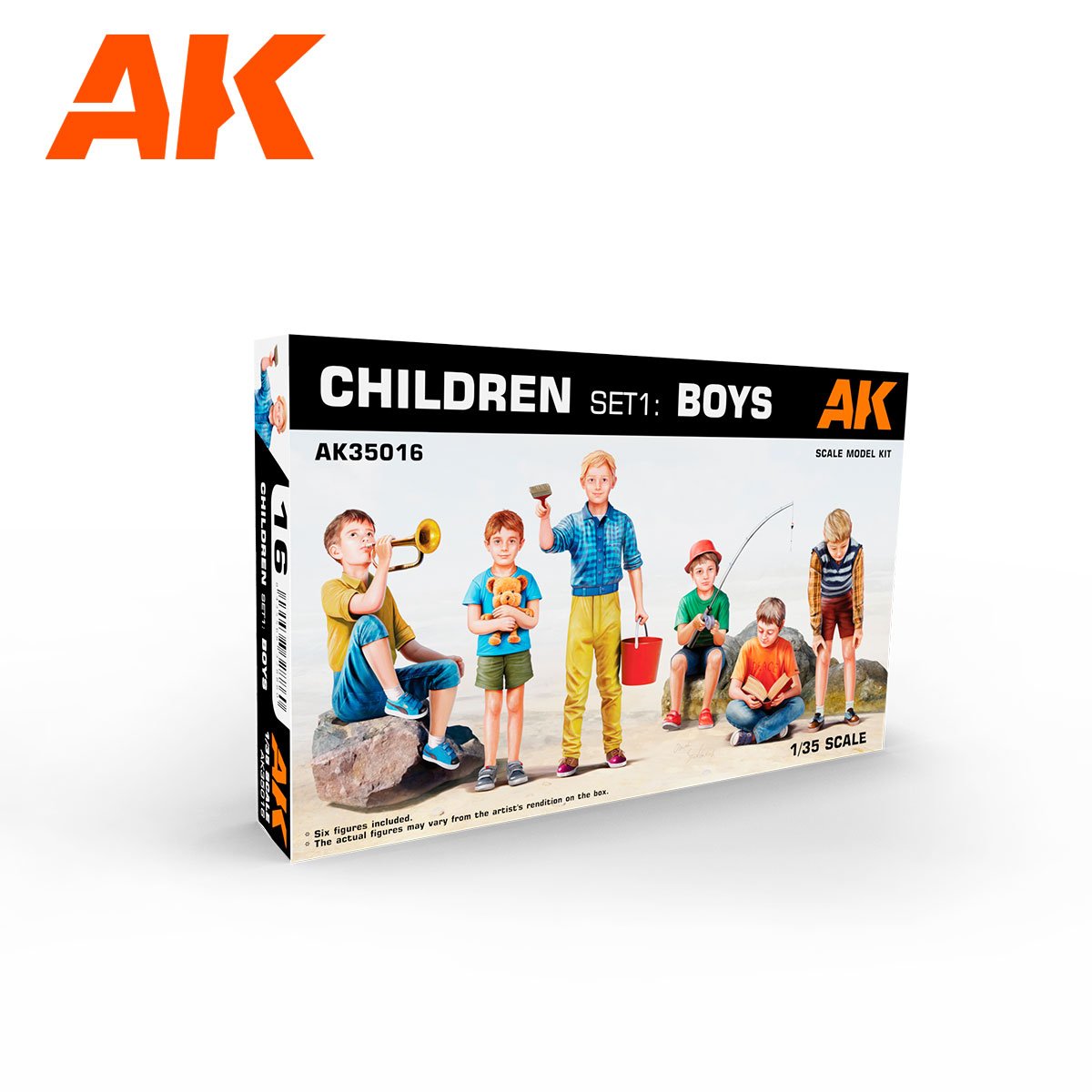 AK Interactive AK35016 Coffret Enfants 1 : Garçons 1/35
