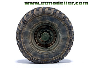 E.T. Model ER35-045 Modern US M1083 FMTV Standard Cargo Truck Weighted Road Wheels For TRUMPETER 1/35 – Bild 2