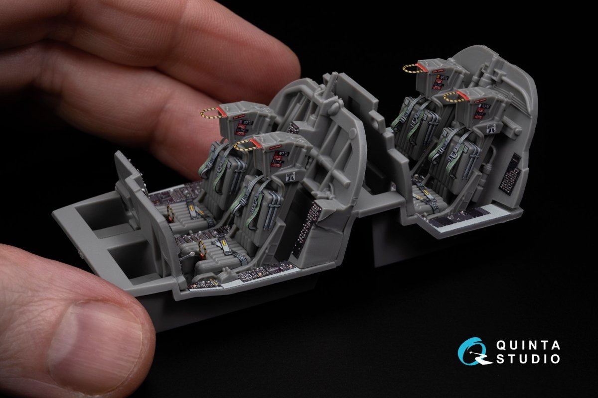 Quinta Studio QD48270 EA-6B Prowler (ICAP II) 3D-Printed &amp;amp; coloured Interior on decal paper (Kinetic) 1/48 – Bild 16