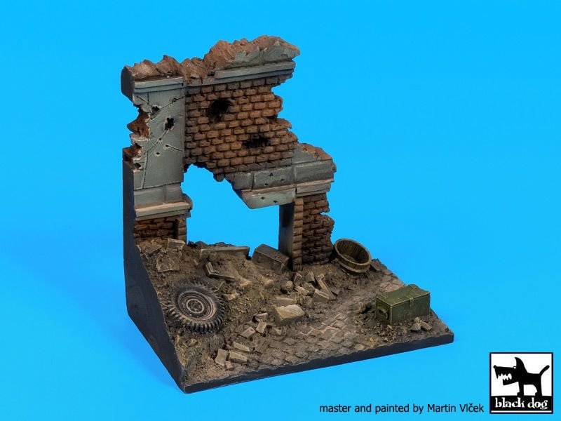 Black Dog D35115 Europe street ruin base 1/35 – immagine 5