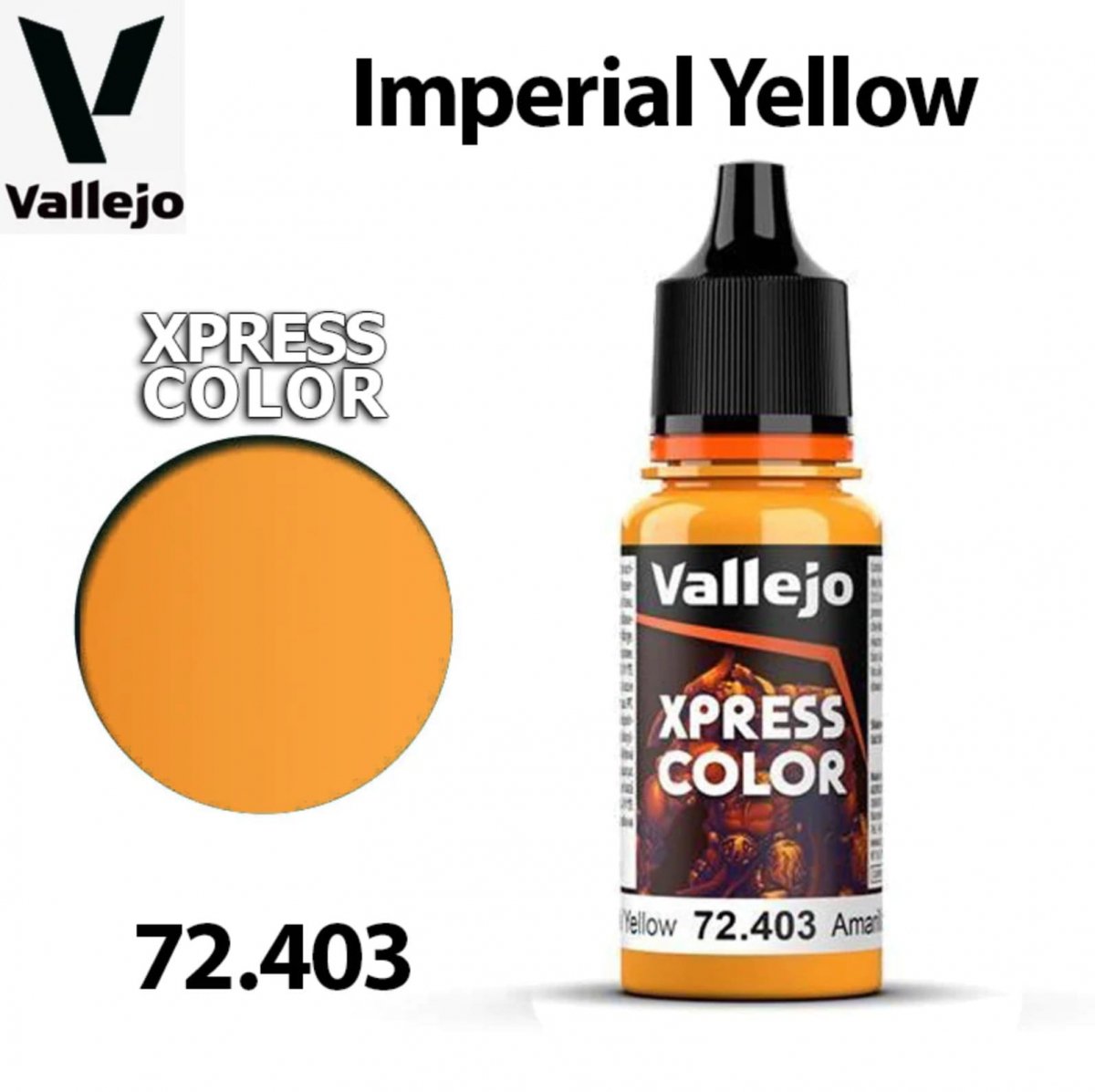 Vallejo 72403 Xpress Color - Jaune Impérial 18 ml