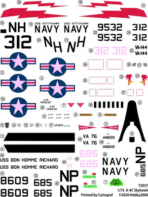 Hobby 2000 72037 A-4C Skyhawk ( Fujimi ) 1/72 – imagen 2