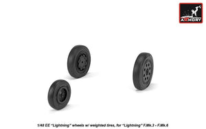Armory Models AW48408 EE Lightning wheels w/ weighted tires, late 1/48 – Bild 2