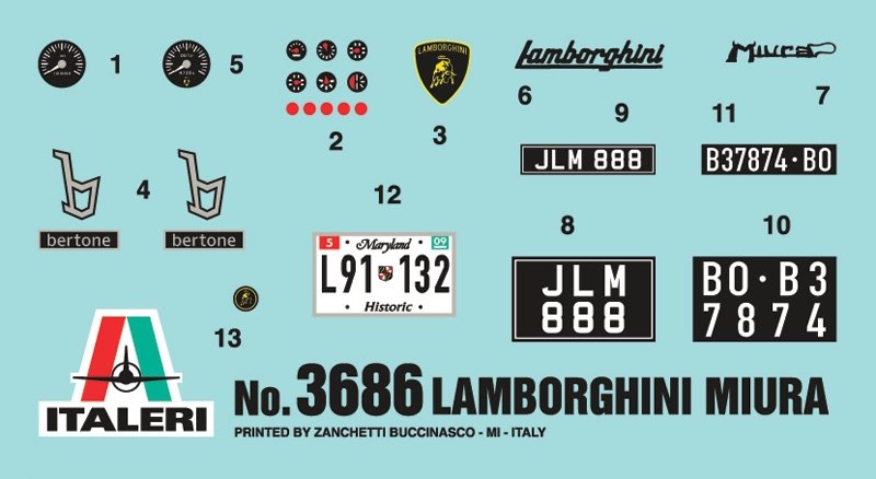 Italeri 3686 LAMBORGHINI MIURA 1/24 – image 2