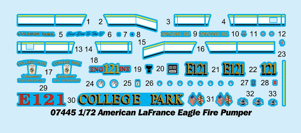 Trumpeter 07445 American LaFrance Eagle Fire Pumper 1/72 – Bild 4