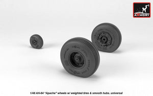 Roues Armory Models AW48330 AH-64 Apache avec pneus lestés, moyeux lisses 1/48 – image 2