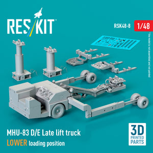 RESKIT RSK48-0008 MHU-83 D/E Late lift truck LOWER loading position (3D Printed model kit) 1/48 – immagine 2
