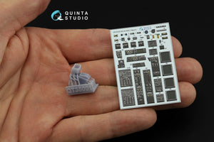 Quinta Studio QDS+35106 AH-64D 3D-Printed &amp;amp; coloured Interior on decal paper (Takom) (Small version) (with 3D-printed resin parts) 1/35 – zdjęcie 7