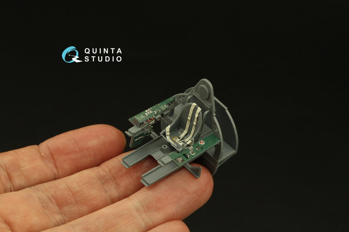 Quinta Studio QD48403 F4F-4 Wildcat 3D-Printed &amp;amp; coloured Interior on decal paper (Eduard) 1/48 – immagine 8