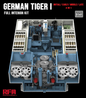 Rye Field Model 5141 Tiger I Full interior kit: Initial/ Early/ Mid/ Late 1/35 – image 3