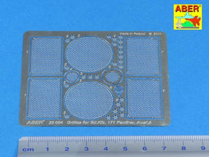 Aber 25004 PzKpfw V Ausf.A/D grilles 1/25 – imagen 2