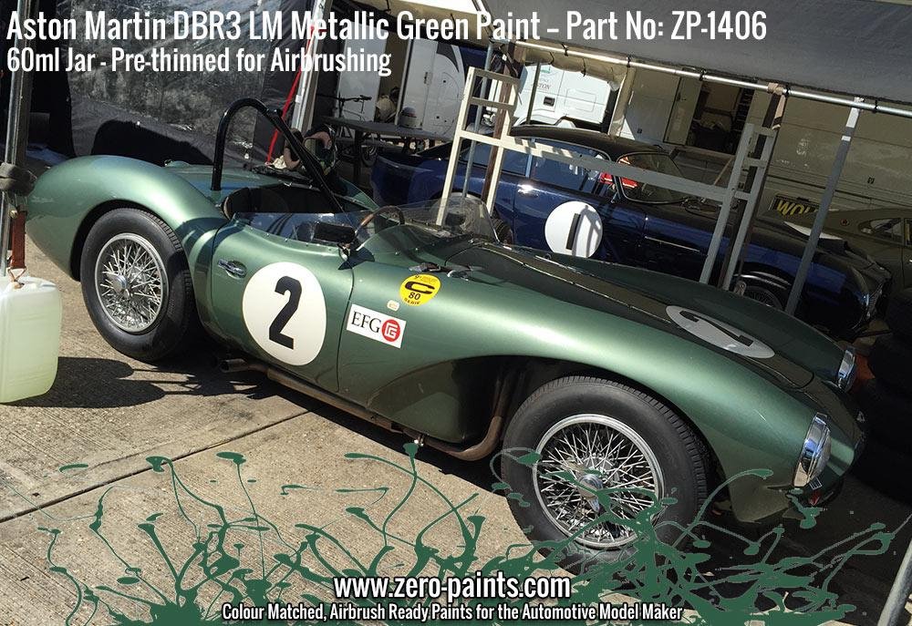 Zero Paints ZP-1406 - Aston Martin DBR3S LM Metallic Green Paint 60ml – Bild 6