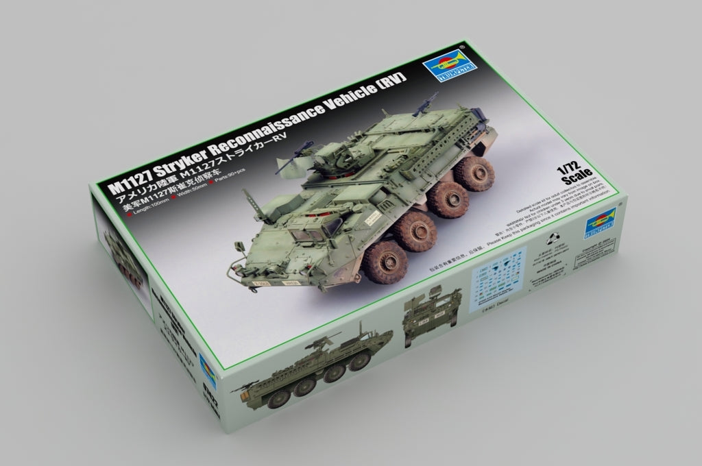 Trumpeter 07422 M1127 Stryker Reconnaissance Vehicle RV 1/72 – image 2