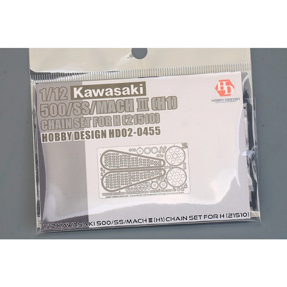 Hobby Design HD02-0455 Kawasaki 500/SS/Mach III (H1) Chain Set for Hasegawa kit #21510 1/12