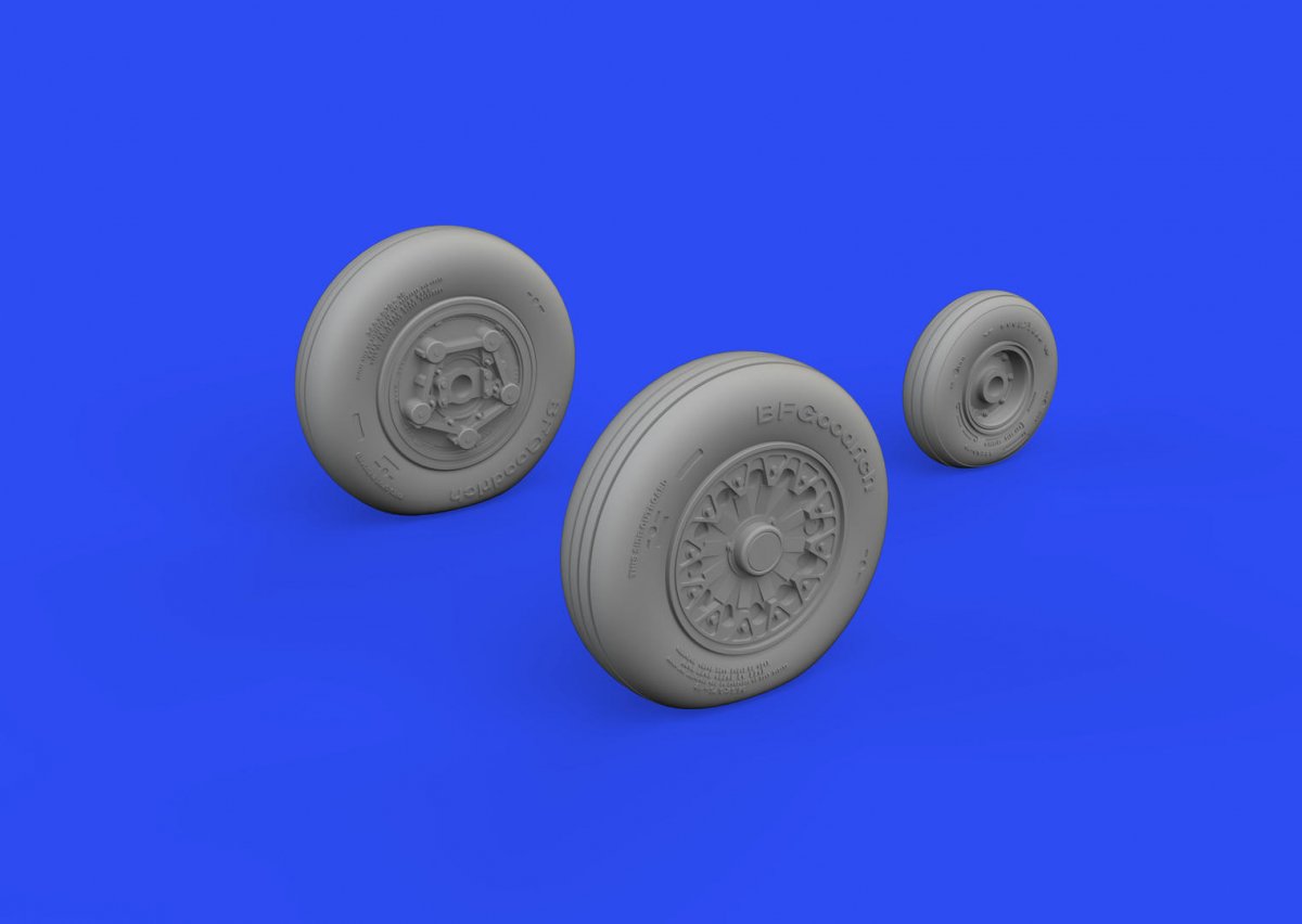 Eduard 648743 F-15A/B wheels GWH 1/48 – Bild 2