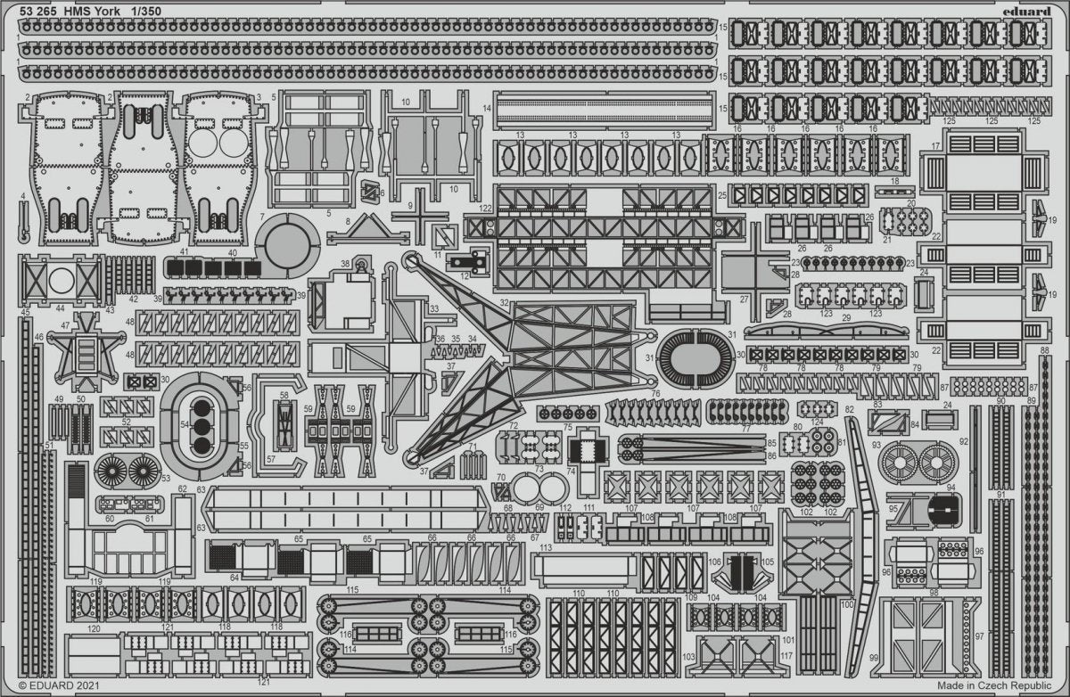 Eduard BIG5359 HMS York TRUMPETER 1/350 – Bild 4