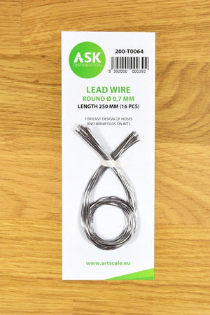 ASK T0064 Lead Wire - Round Ø 0.7 mm x 250 mm (16 pcs)