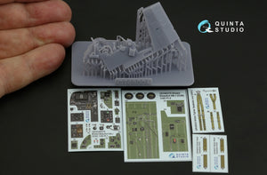 Quinta Studio QD+48379 Bristol Beaufort Mk.I 3D-Printed &amp;amp; coloured Interior on decal paper (ICM) (with 3D-printed resin parts) 1/48 – zdjęcie 3