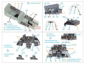 Quinta Studio QDS+48488 F-4D Phantom II (première version) - Intérieur imprimé en 3D et coloré sur papier décalcomanie (Academy) (Petite version) (avec pièces en résine imprimées en 3D) 1/48  – image 3