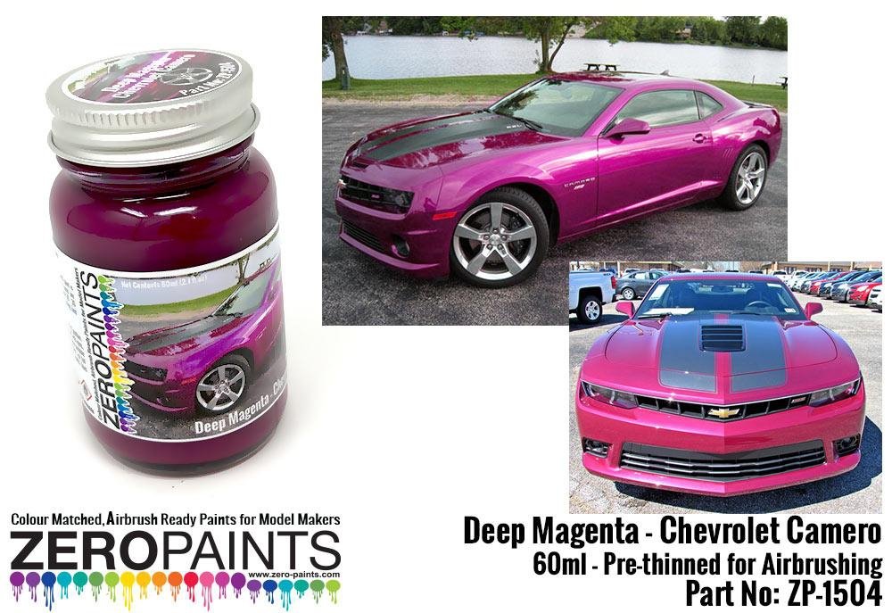 Peinture métallisée magenta foncé Zero Paints ZP-1504 - Chevrolet Camaro 60 ml
